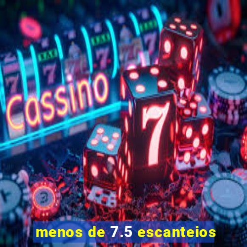 menos de 7.5 escanteios